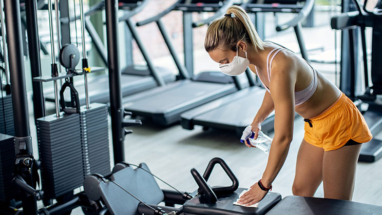 kebersihan alat fitnes