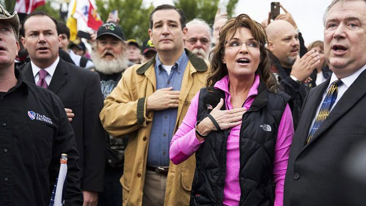Ted Cruz dan Sarah Palin