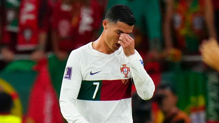 ronaldo menangis setelah tersingkir dari piala dunia 2022