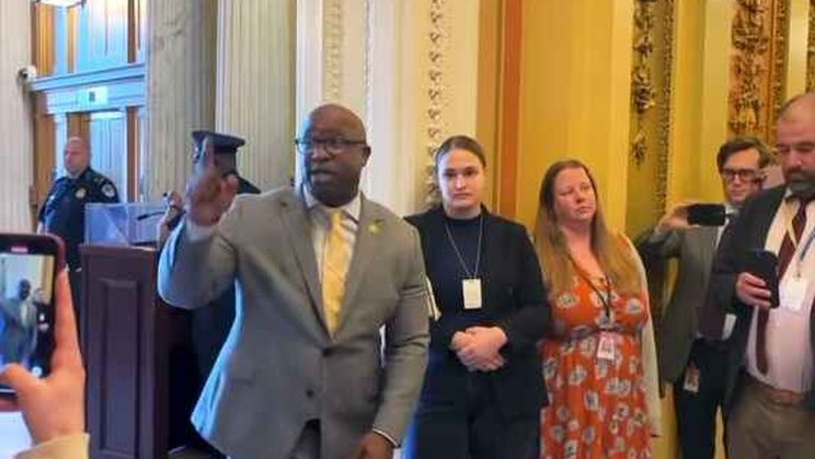 Tensions flare over gun violence after House Democrat calls Republicans 'cowards' as they walk by