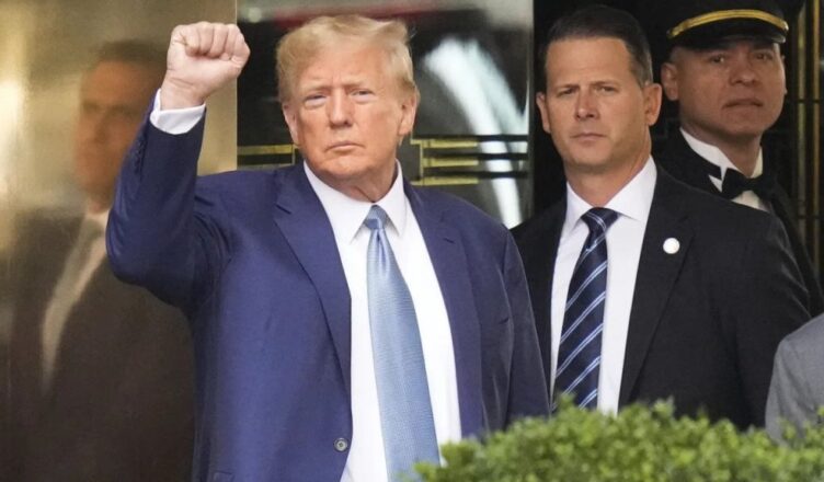 Trump showed up for deposition in high-stakes civil suit endangering the destiny of his company realm