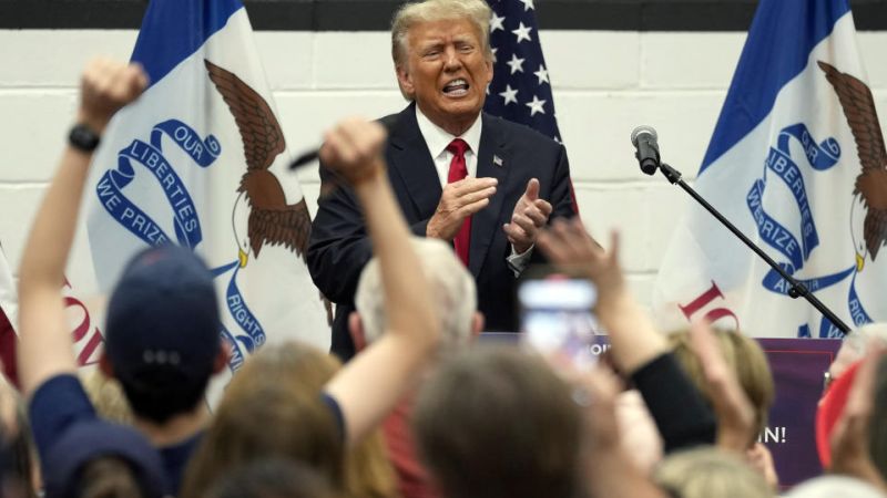 Trump pressed back on DeSantis