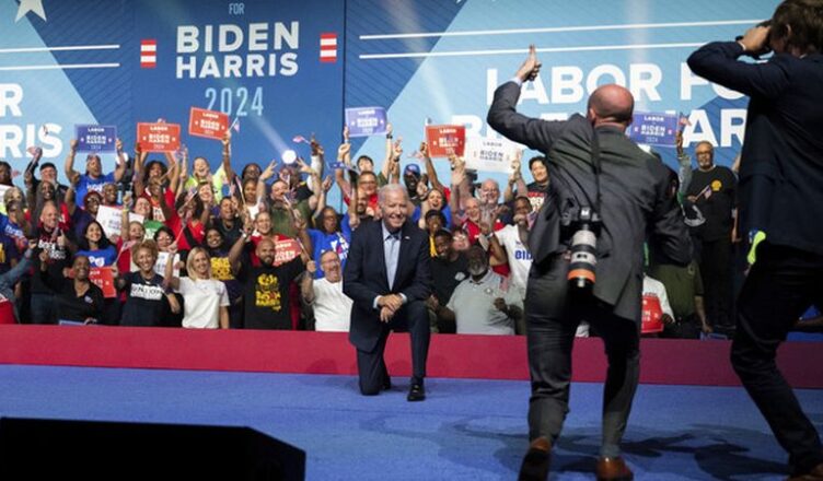 ‘Good to Become Home': Biden Touts Economic Climate, Labor Connects at Campaign-Rally Kick-Off